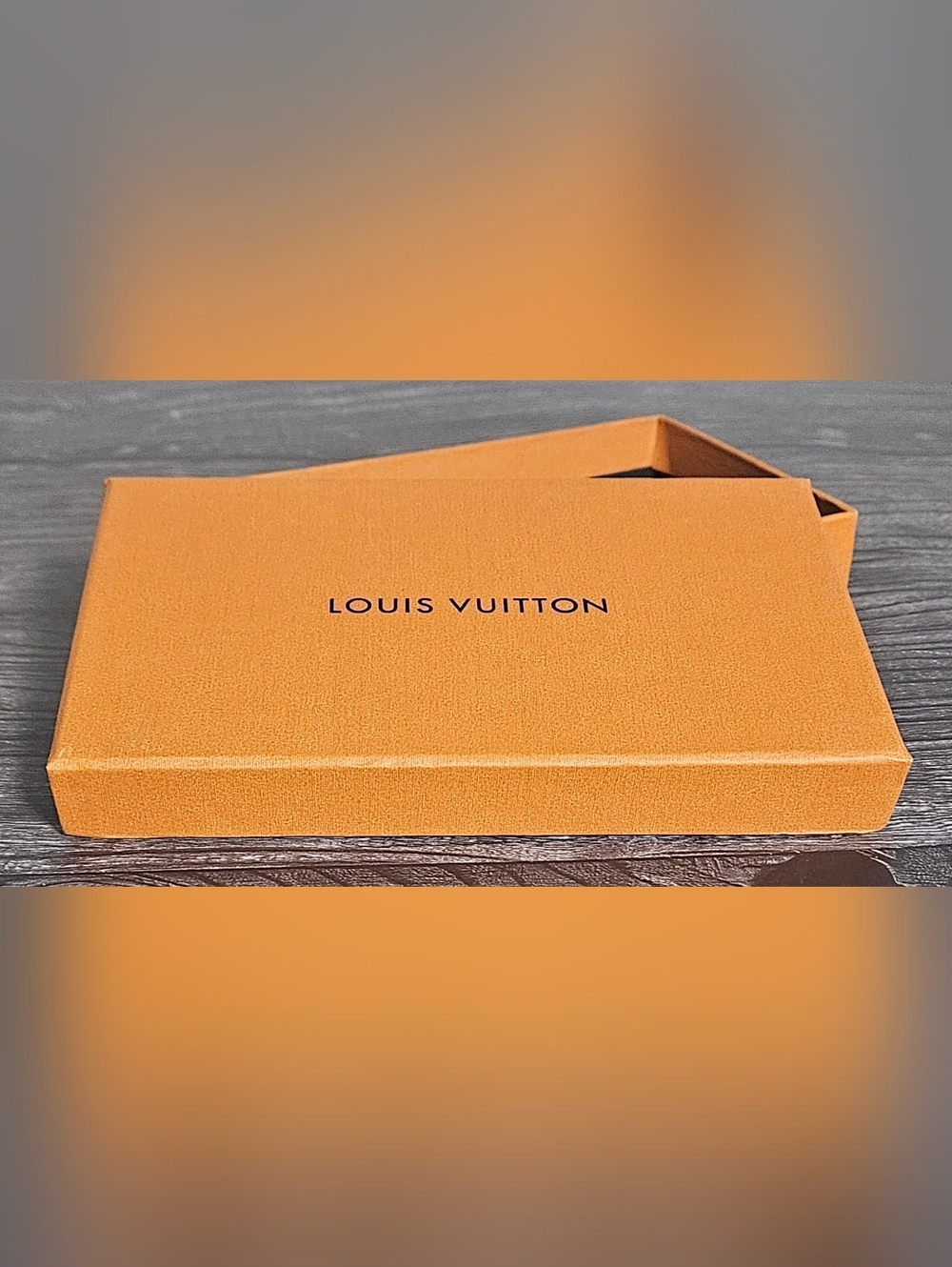Louis Vuitton Key Pouch Card Holder Recto Verso Orange Box Wallet Storage